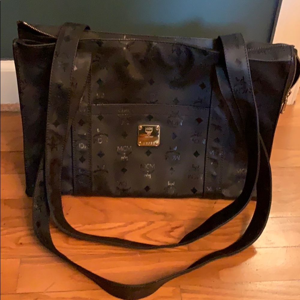 Authentic Vintage MCM black tote